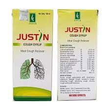 Adven Justin Cough Syrup (180ml)-Pack of 2 - Golden-Patel Son
