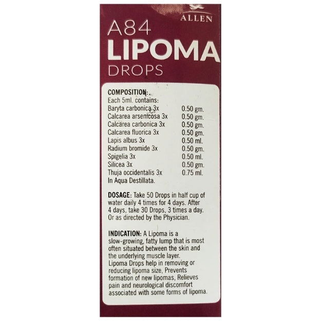 Allen A84 Lipoma Drops (30ml) -Pack of 2 - Golden-Patel Son