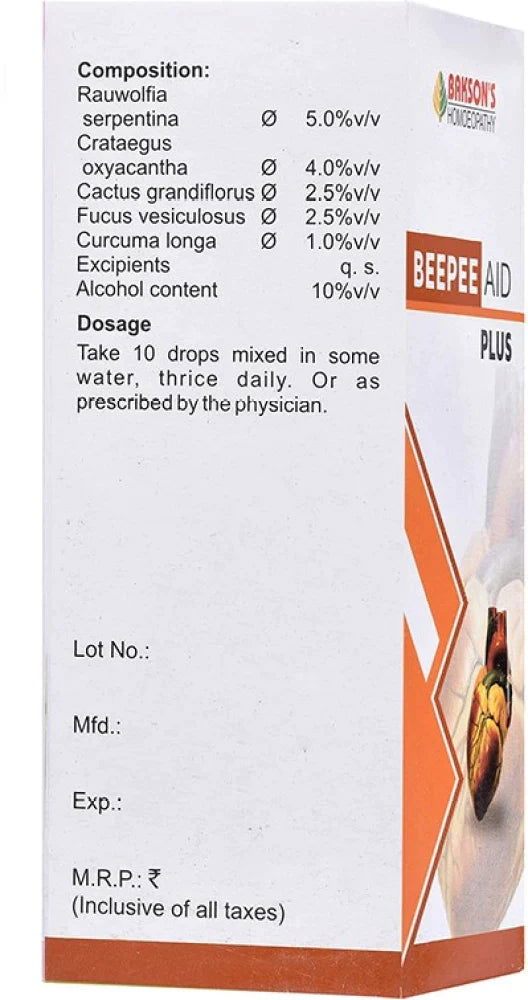 Bakson Bee Pee Aid Plus Drops (100ml) - Golden-Patel Son