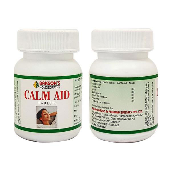 Bakson Calm Aid Tablets (75tab) - Golden-Patel Son