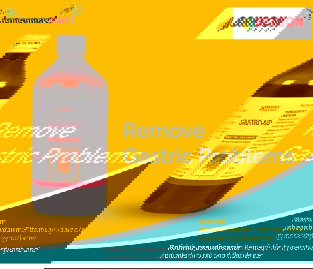 Bakson Gastro Aid Syrup for Hyperacidity, flatulence, irregular bowel - Golden-Patel Son