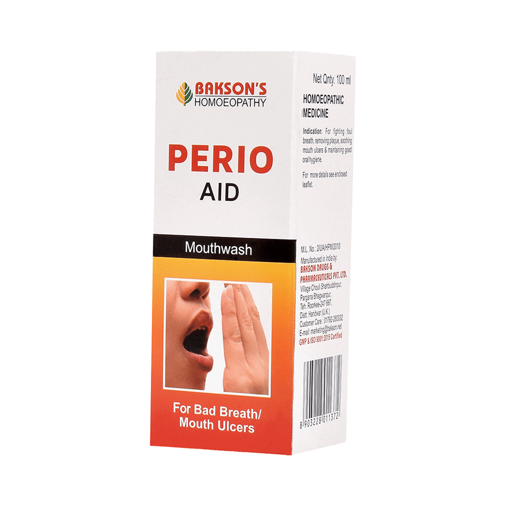Bakson Perio Aid (Mouth Wash) (100ml) - Golden-Patel Son