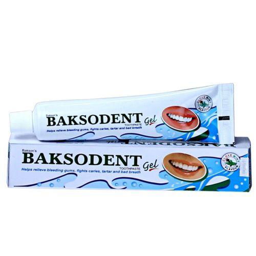 Bakson's Baksodent Gel for gingivitis, bad breath, tooth decay. - Golden-Patel Son