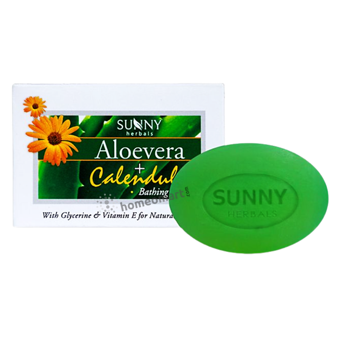 Bakson's Sunny Herbals Aloevera Calendula Soap - Golden-Patel Son