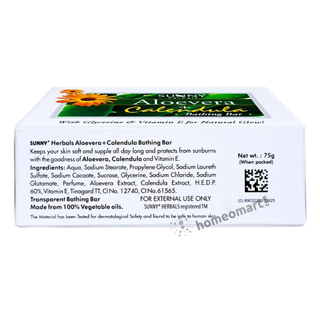 Bakson's Sunny Herbals Aloevera Calendula Soap - Golden-Patel Son
