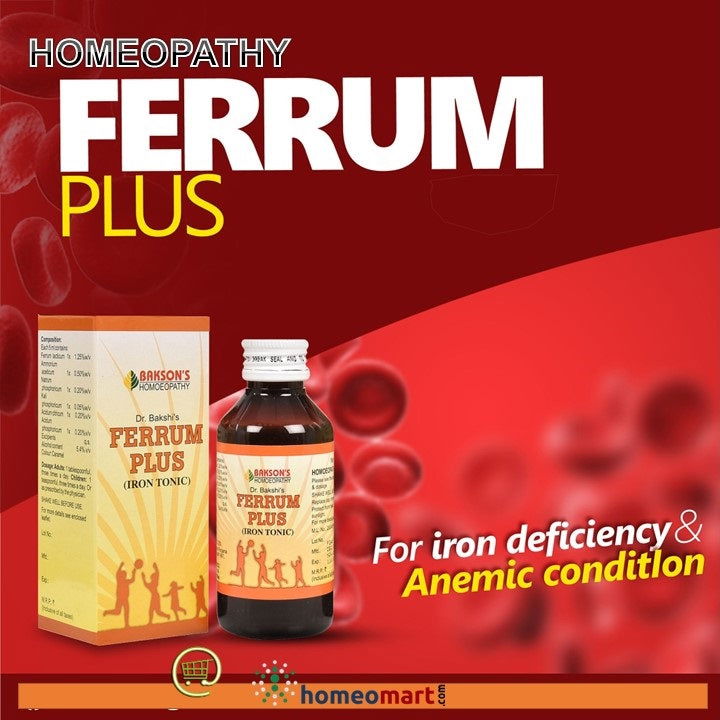 Baksons Ferrum Plus Iron Tonic, Anemia, Iron deficiency - Golden-Patel Son