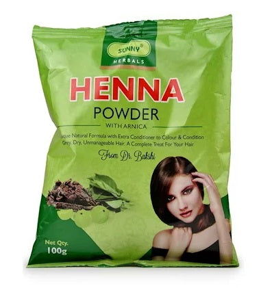 Baksons Henna powder Mehandi color with Arnica, Shikakai, Brahmi, Amla - Golden-Patel Son