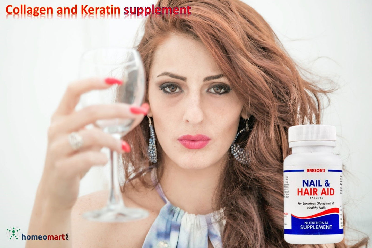 Baksons Nail and Hair Aid Tablets. Glossy Hair & Healthy Nails - Golden-Patel Son