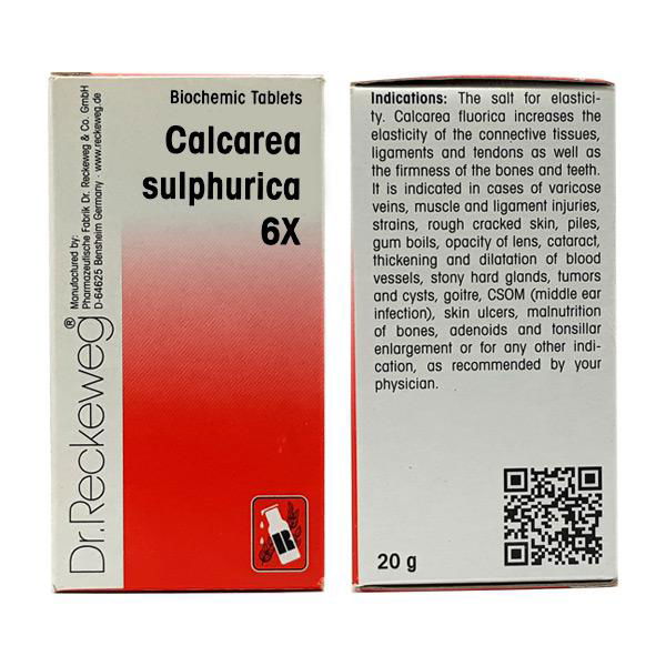 Dr. Reckeweg Calcarea Sulphuricum 6X (20g) - Golden-Patel Son