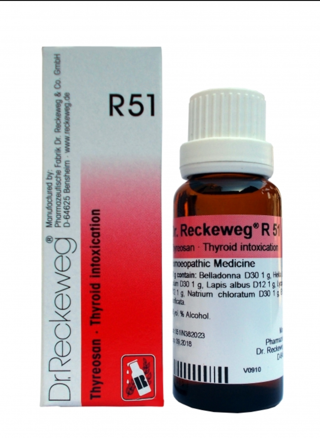 Dr. Reckeweg R51 Thyroid Intoxication Drop (22ml) - Golden-Patel Son