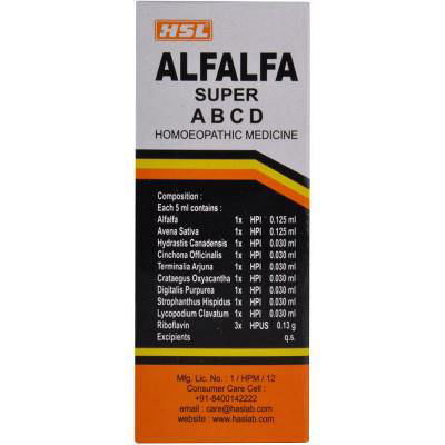 Haslab Alfalfa Super Tonic with Vitamin ABCD (200ml) - Golden-Patel Son