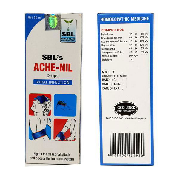 SBL Ache-Nil Drop (30ml) - Golden-Patel Son