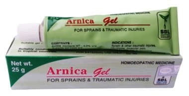 SBL Arnica Gel (25g -Pack of 2 - Golden-Patel Son