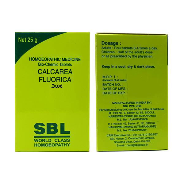 SBL Calcarea Fluoricum 30X (25g) - Golden-Patel Son