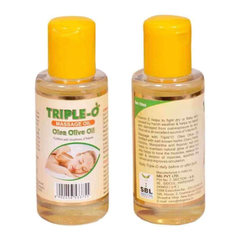 SBL Triple - O Massage Oil (100ml) - Golden-Patel Son
