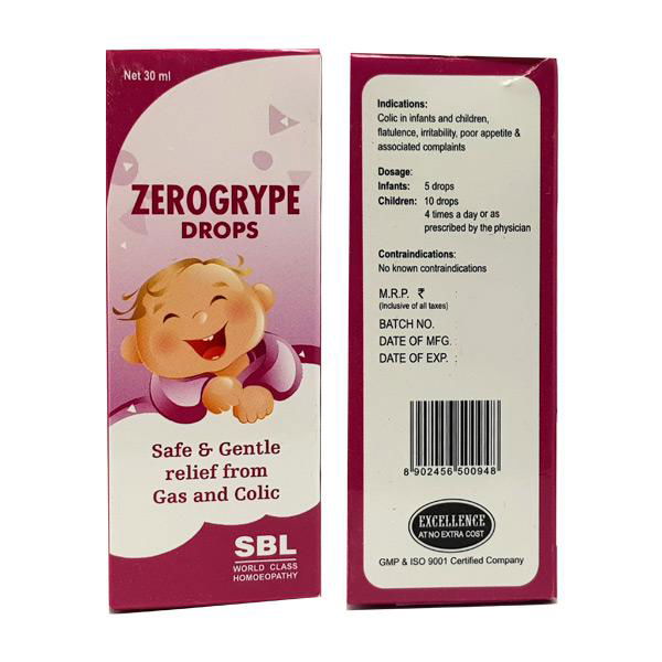 SBL Zerogrype Drops (30ml) - Golden-Patel Son