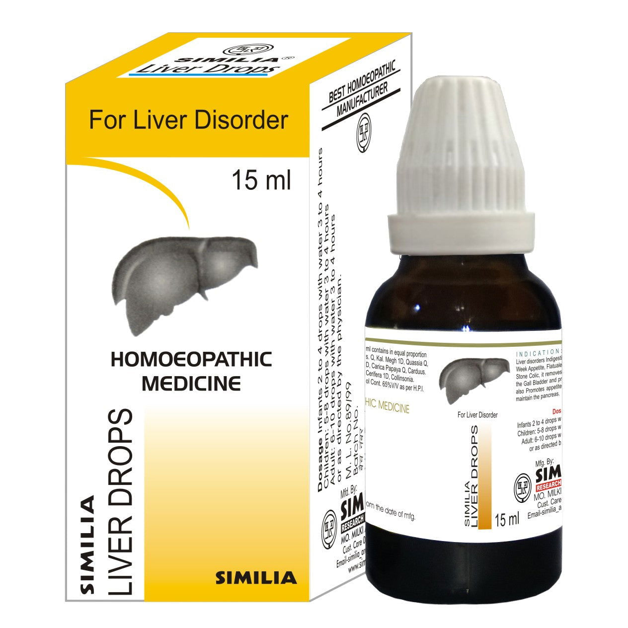 Similia Liver Drops (15 ml) - Golden-Patel Son