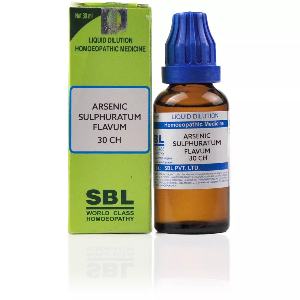 SBL Arsenic Sulphuratum Flavum 30 CH (30ml)