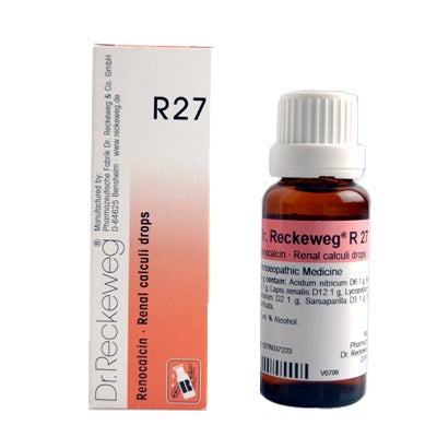 Dr. Reckeweg R27 Renal Calculi Drop (22ml) Golden-Patel & Son
