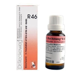 Dr. Reckeweg R46 Rheumatism Of Forearms And Hands Drop (22ml) Golden-Patel & Son