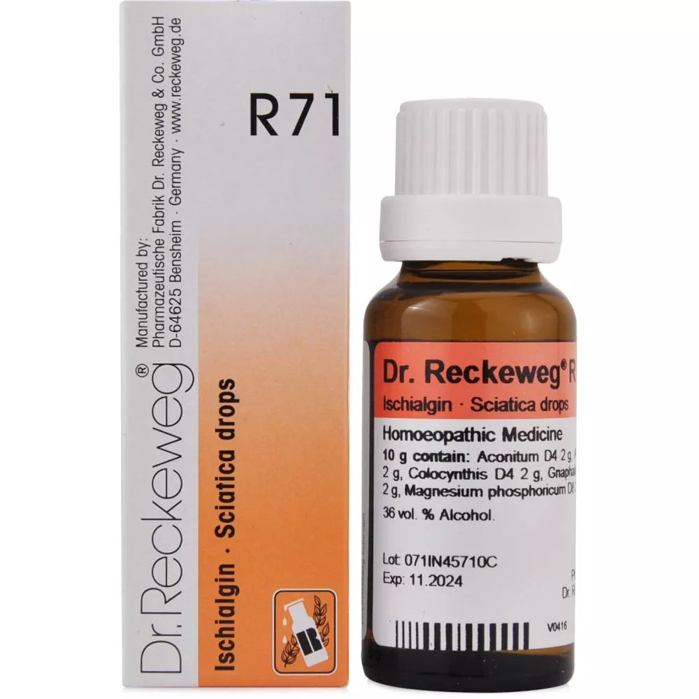 Dr. Reckeweg R71 (Ischialgin) (22ml) Golden-Patel & Son
