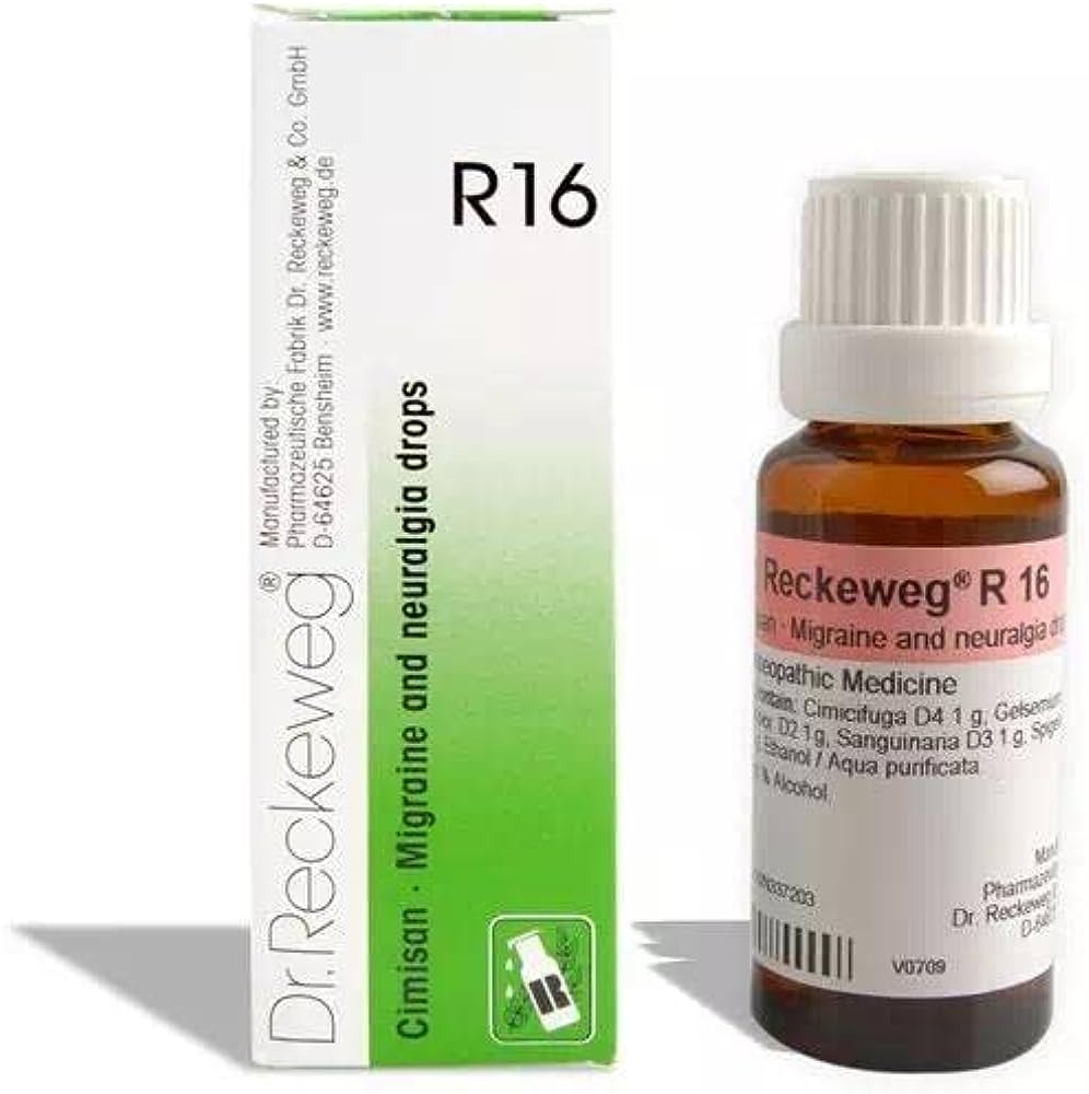 Dr. Reckeweg R16 Migraine and Neuralgia Drop (22ml)