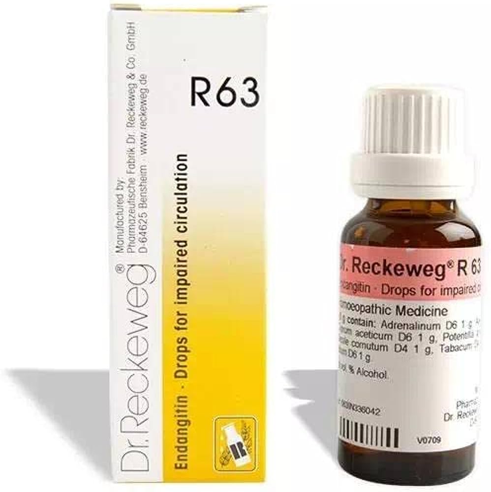 Dr. Reckeweg R63 Impaired Circulation Drop (22ml) Golden-Patel & Son