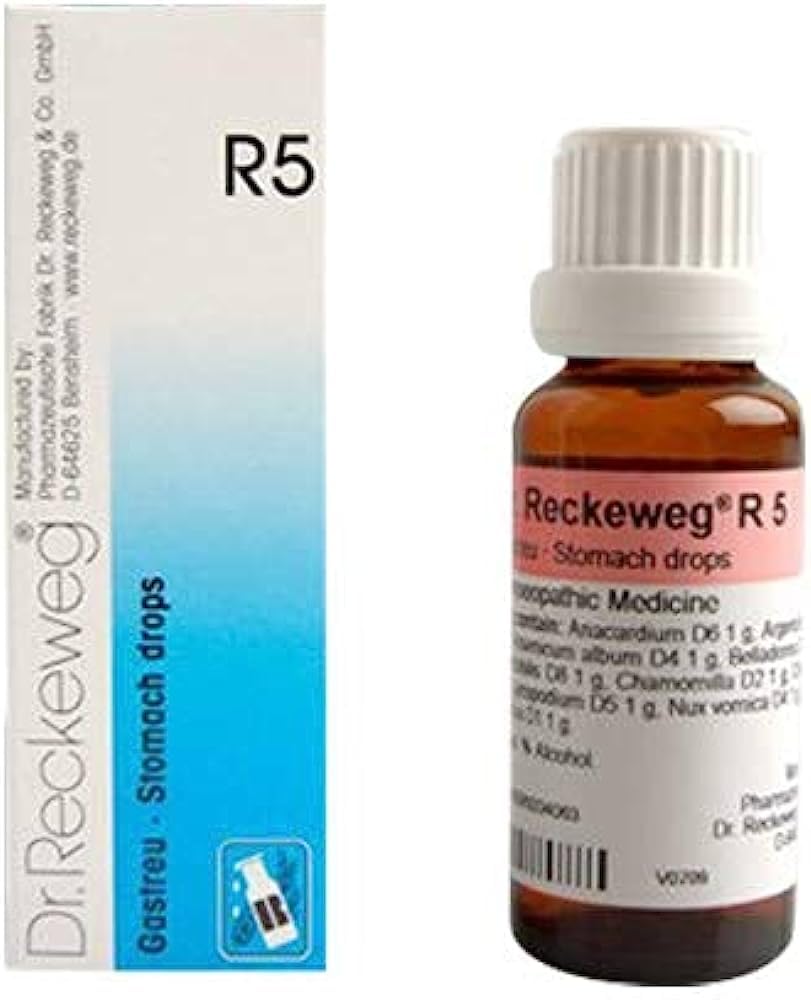 Dr. Reckeweg R5 Stomach and Digestion Drop (22ml) Golden-Patel & Son