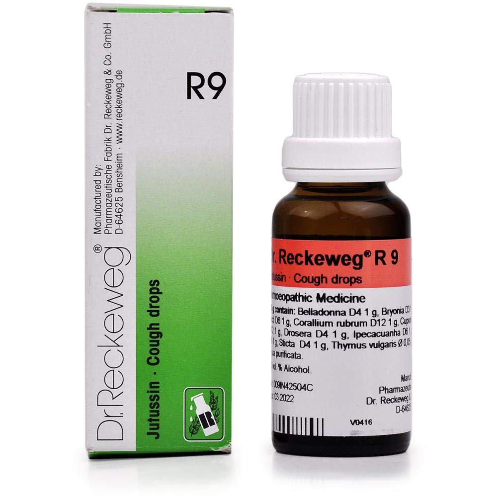 Dr. Reckeweg R9 Cough Drop (22ml) Golden-Patel & Son