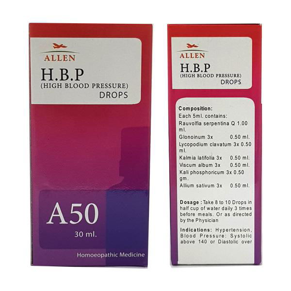 Allen A50 High Blood Pressure (HBP) Drops (30ml) - Golden-Patel Son