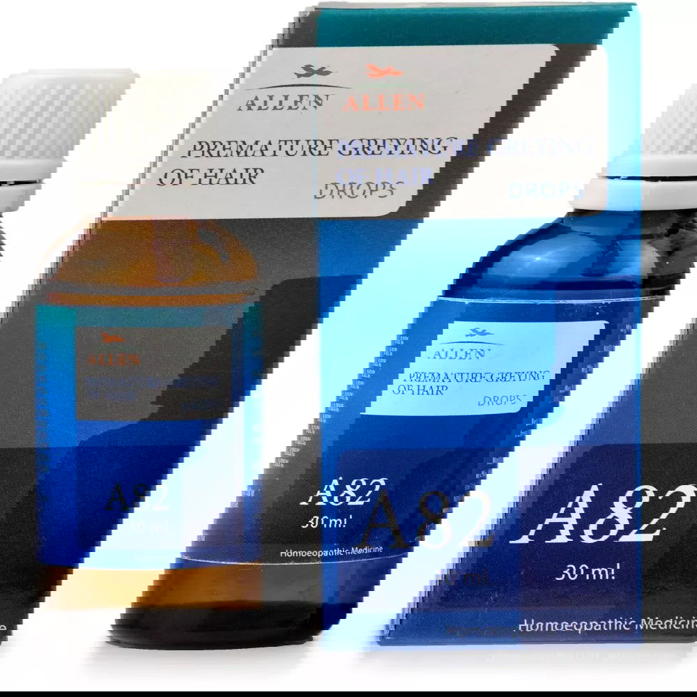 Allen A82 Premature Greying Of Hair Drops (30ml) - Pack of 2 - Golden-Patel Son