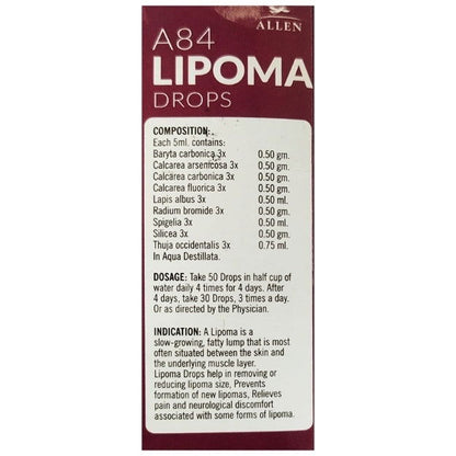 Allen A84 Lipoma Drops (30ml) -Pack of 2 - Golden-Patel Son