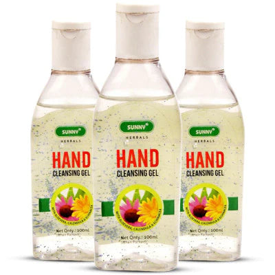 Bakson Sunny Sanitizer & Hand Cleansing Gel (50ml, Pack of 3) Golden-Patel & Son