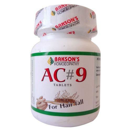Bakson AC9 Tablets with jaborandi, arnica for hair growth. - Golden-Patel Son