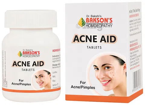 Bakson Acne Aid Tablets (75tab) -Pack of 2 - Golden-Patel Son