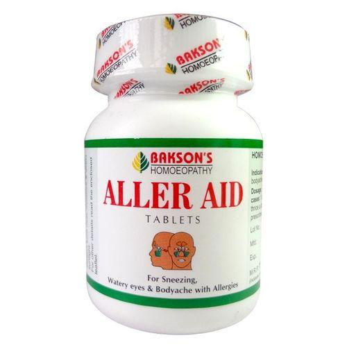 Bakson Aller Aid Tablets for Sneezing, watery eyes, hay fever - Golden-Patel Son