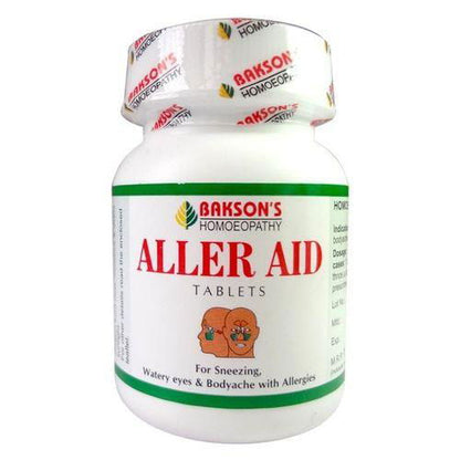 Bakson Aller Aid Tablets for Sneezing, watery eyes, hay fever - Golden-Patel Son