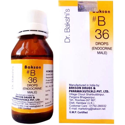 Bakson B36 Endocrine Drops (Male) (30ml) - Golden-Patel Son