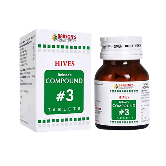 Bakson Compound#3 tablets for intolerable itching & stinging pains - Golden-Patel Son