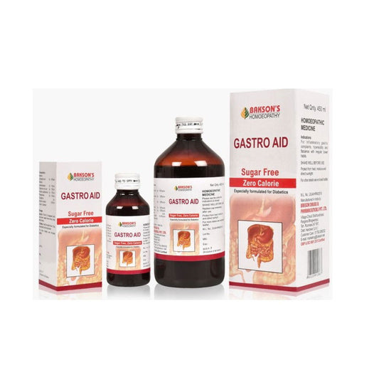 Bakson Gastro Aid Syrup for Hyperacidity, flatulence, irregular bowel - Golden-Patel Son
