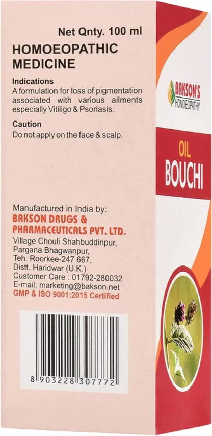Bakson Oil Bouchi (100ml) - Golden-Patel Son