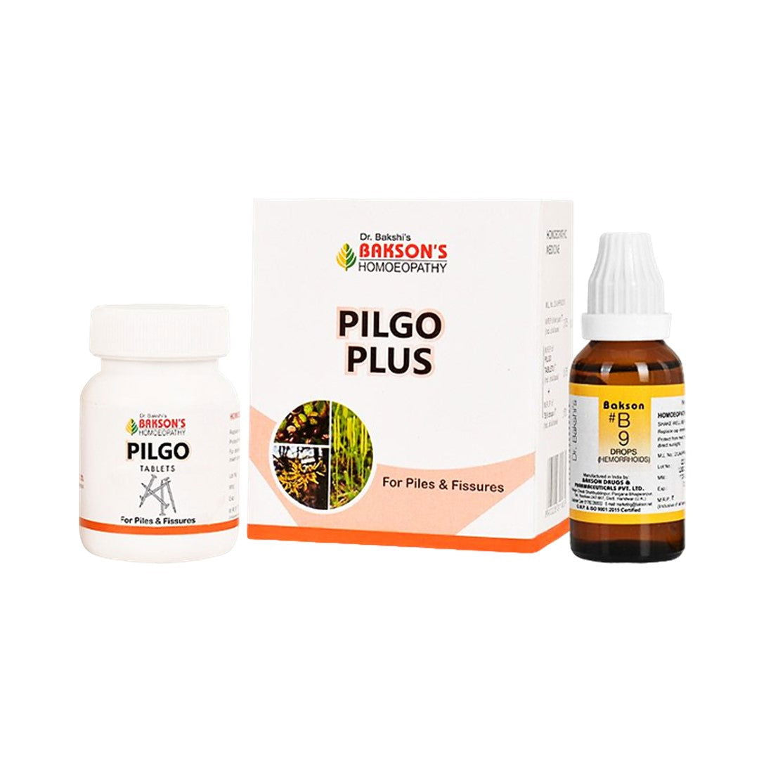 Bakson Pilgo Plus Combo for Piles & Fissures - Golden-Patel Son