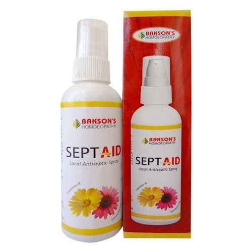 Bakson Sept Aid local antiseptic Spray for minor cuts, burns, insect bites - Golden-Patel Son