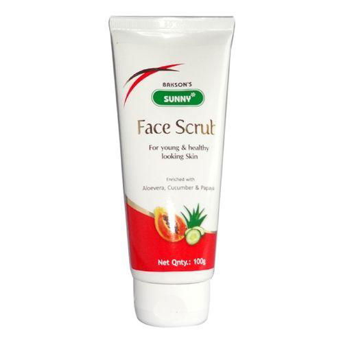 Bakson Sunny Face Scrub enriched with Aloevera, Cucumber, Papaya. get 25% off - Golden-Patel Son