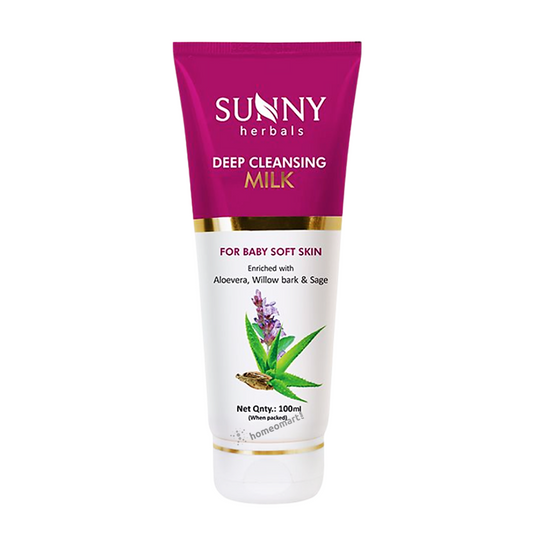 Bakson Sunny Herbals Deep Cleansing Milk with Aloevera - Golden-Patel Son