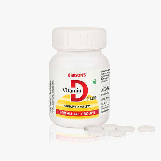 Bakson Vitamin D Plus Tablets for Strong Bones. - Golden-Patel Son