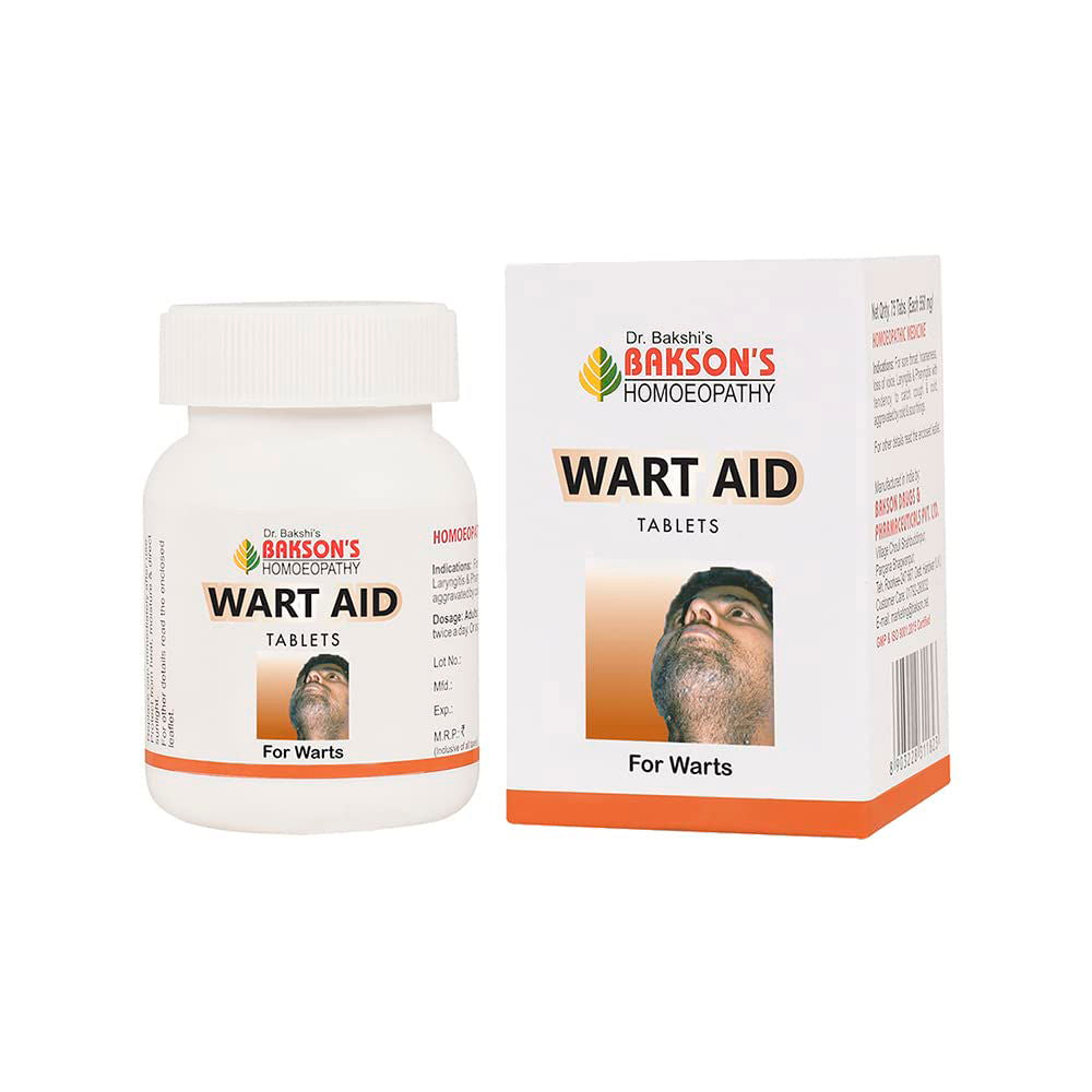 Bakson Wart Aid Tablets (75tab) - Golden-Patel Son