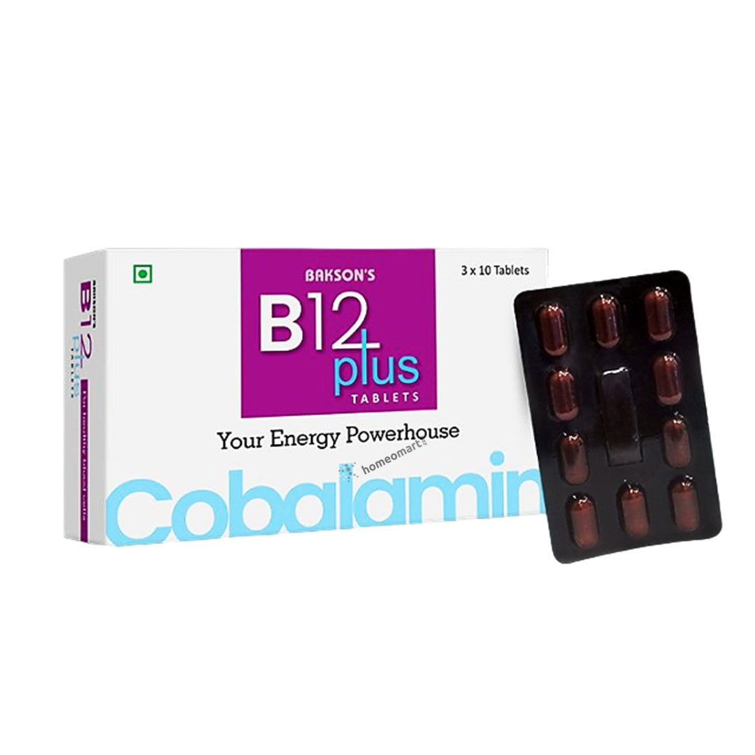 Bakson's B-12 Plus Tablets - Multivitamin with B Complex, Inositol, and Alpha Lipoic Acid - Golden-Patel Son