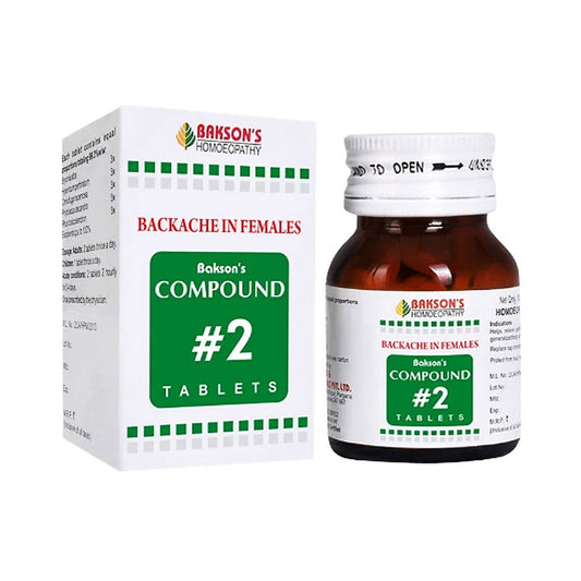 Bakson's Compound#2 tablets for menstural irregularities - Golden-Patel Son