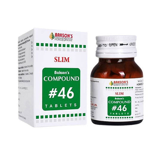 Bakson's Compound#46 Slim tablets for excess body fat - Golden-Patel Son